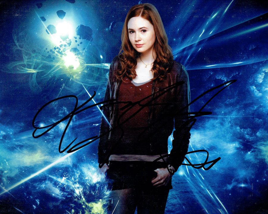 Doctor Who Photograph Display Signed by Karen Gillan - Memorabilia Framers Shop